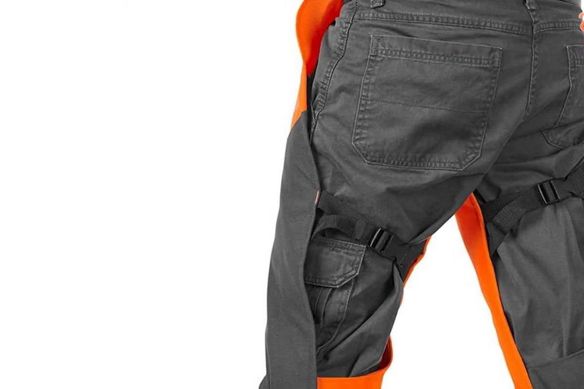 Radne pantalone sa dodatnim kaiševima i krutim delovima koje mogu ograničiti slobodu kretanja tokom rada